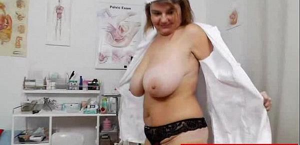  Naughty head practical nurse opening her handsome vag